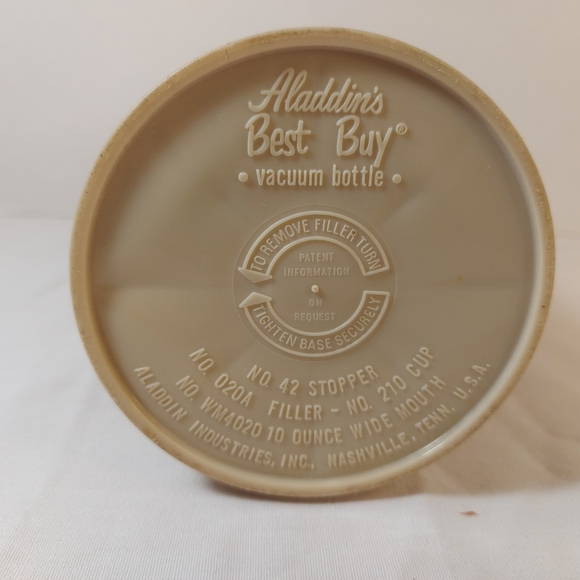 Vintage Aladdin Classic Plaid 10 Oz Best Buy Vacuum Thermos Wide Mouth Bottle - Picture 3 of 8